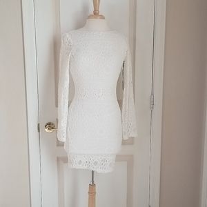 White Lace Bodycon Dress